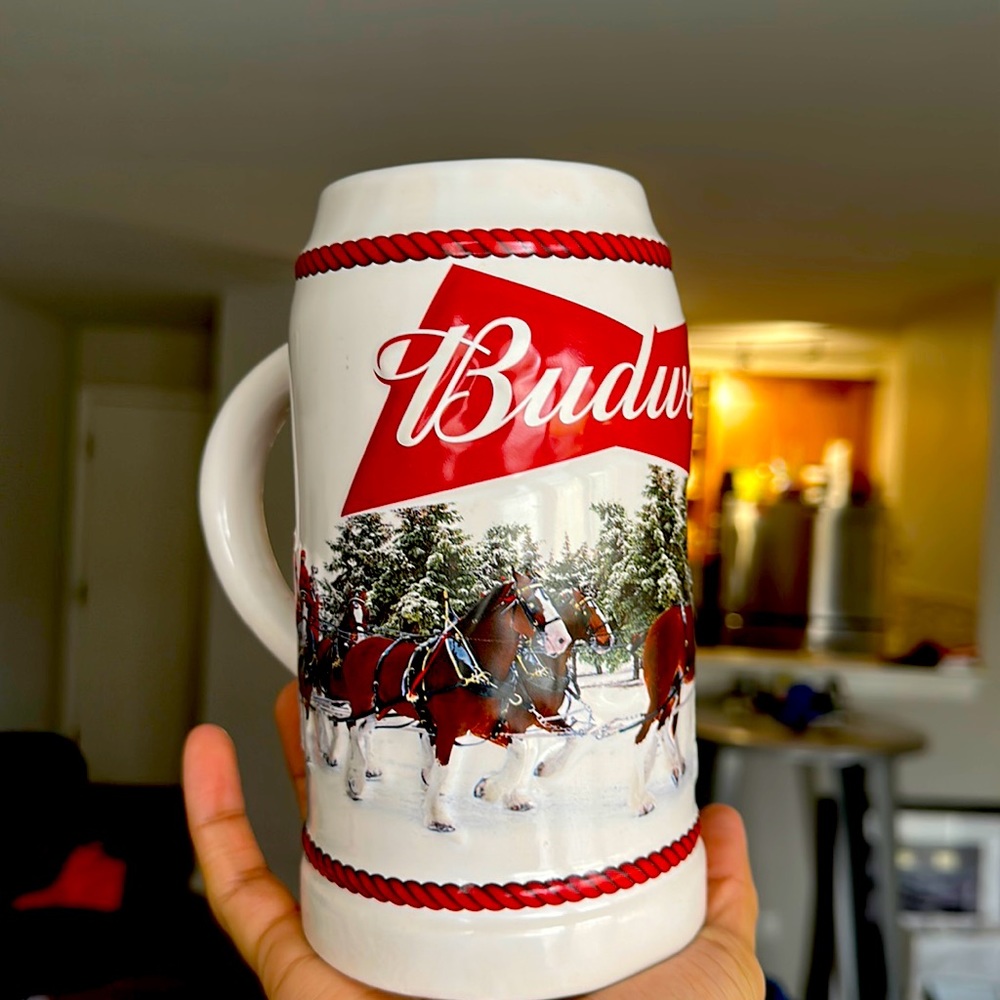 BUDWEISER 36th anniversary Stein Mug December Excursion